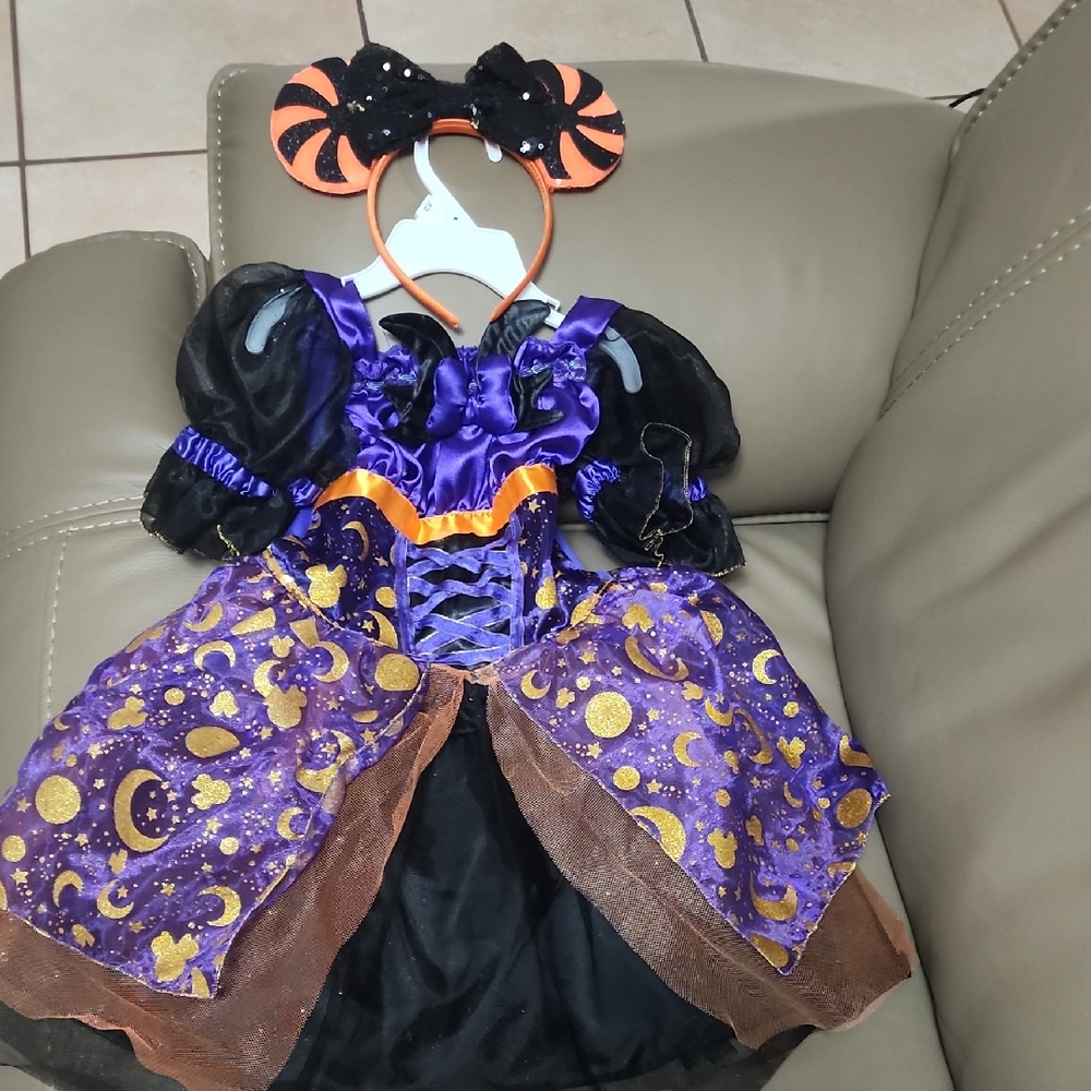 Disney Halloween Witch Costume - Purple, Black, and Orange